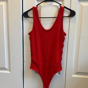 Red Express x Olivia Culpo Side Detail BodySuit